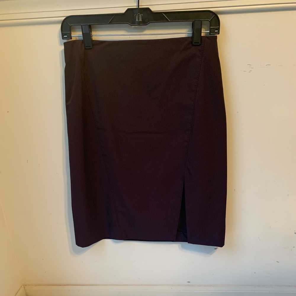 Plum Armani Exchange pencil skirt